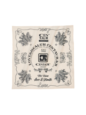 CENTAUR ARCHIVE LARGE BANDANA_CREAM