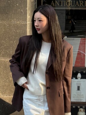 [Premium] Cashmere Crewneck Knit Pullover_4color