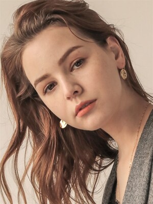 Kyra Coin Silver Earrings