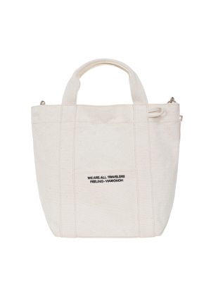 VIAMONOH DAILY TOTE CANVAS BAG (IVORY) 에코백 토트백 크로스백 가방