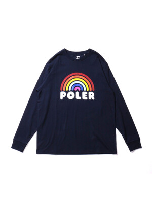 RAINBOW L/S TEE NAVY