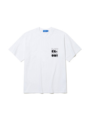 ROUNDED LOGO S/S TEE WHITE