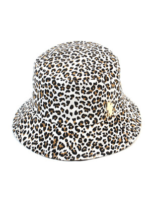 Side Thunder Leopard Ivory Bucket Hat 버킷햇