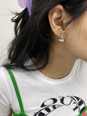 [단독] [Silver] Ball & Petit Pearls Earrings