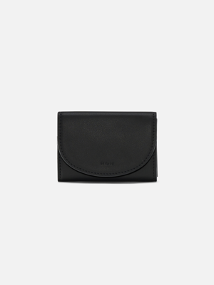 Round card wallet Black