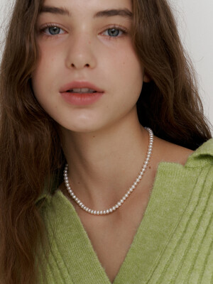classic pearl necklace (Silver 925)