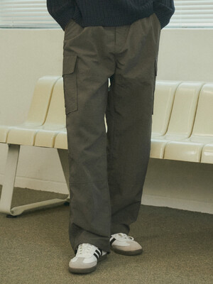 P10005 Utility wide cargo pants_Charcoal