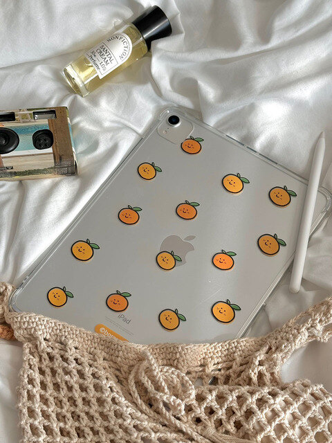 휴대폰/기기케이스 - 보라앤드 (boraand) - Tangerine shower iPad case (jellyhard)