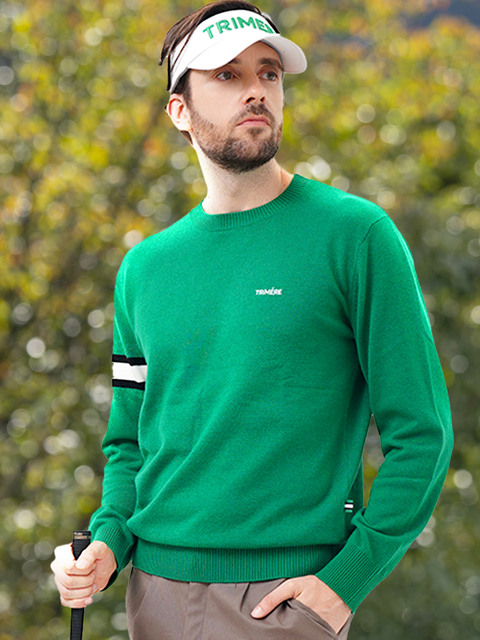 골프 - 트리메르 (trimere) - SIGNATURE LINE CASHMERE KNIT PULLOVER UNISEX GREEN