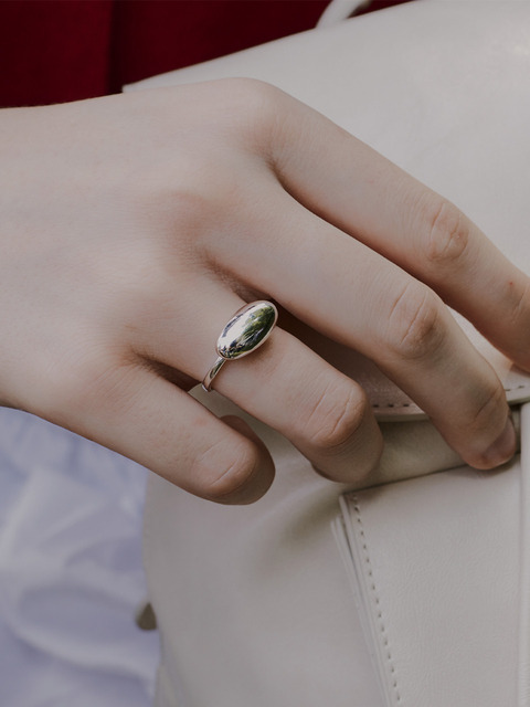 주얼리 - 데누 (denu) - long pebble ring