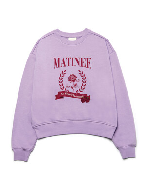 [기모 옵션] Matinee Classic Rose Sweat Shirts [LAVENDER]