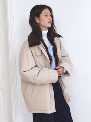 HALF WORK DUCK DOWN_BEIGE