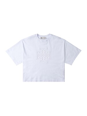 [토리버치] 로고 크롭 티셔츠 147413 100