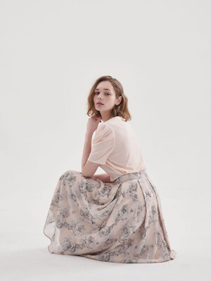 Spring Flower Skirt(2color)_YS23S099B