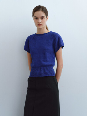 boucle half knit (coblat blue)