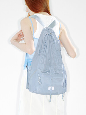 DRAWSTRING BACKPACK - LIGHT BLUE