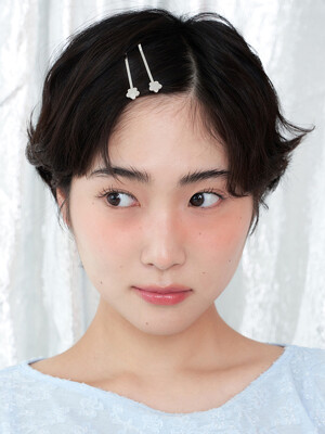 [2SET] petit flower hair pin - 2color