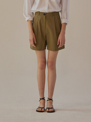 SAND PINTUCK SHORTS (2colors)