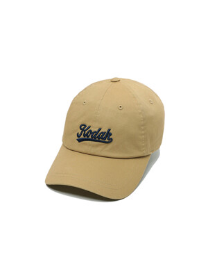 레터링 릴렉스핏 볼캡 BEIGE