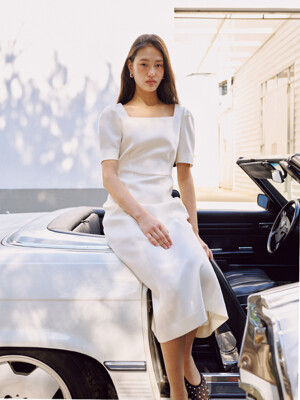 [Drama Signature] Square Neck Mermaid Dress_2color