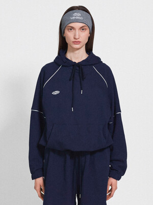 Mesh Punching Hoodie_Navy