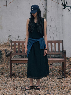 MAEVE LAYERED SKIRT_BLACK