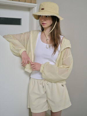 Sheer Hoodie Wind Jumper_CREAM(W25-OT02)