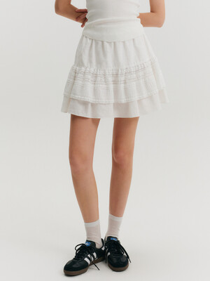 루루 셔링 밴딩 스커트 / LULU SHIRRING BANDING SKIRT_2colors