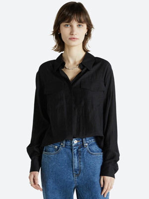 CLASSIC TENCEL SHIRT BLACK