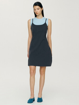 MONSARRAT Sleeveless mini dress (Charcoal)