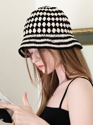 [단독] No.57 / Fruits Bucket Hat _ 9colors(프루츠 버킷햇 크로쉐 니트모자)
