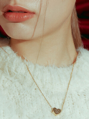 [단독]love deep initial necklace (Gold)