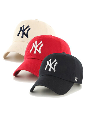 MLB모자 뉴욕 빅로고 클린업 볼캡 모자(3컬러)