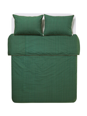 Pin-stripe Duvet Cover (Green)