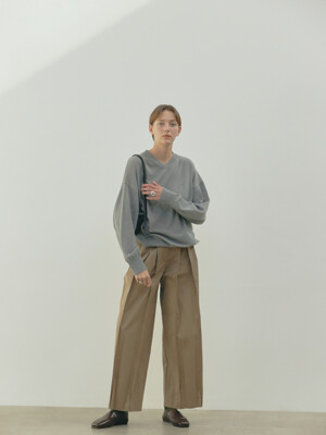 CREVICE TROUSERS-CAMEL