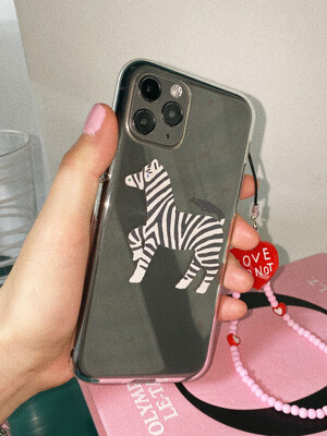 Zebra Clear Jelly Phonecase