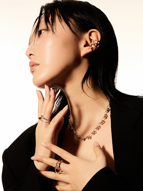 주얼리,주얼리 - 휴스타드 (Hustad) - #190 Mirror gold Earcuff