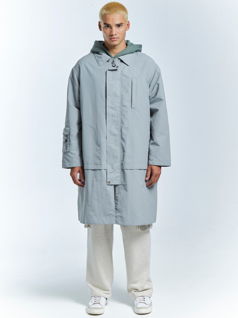 아우터,아우터 - 굿라이프어드벤처클럽 (글락) (Good Life Adventure Club (GLAC)) - Traveller`s Car Coat (Light Grey)
