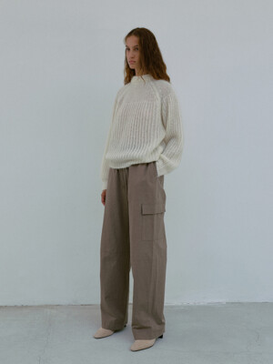 string pocket pants (khaki)