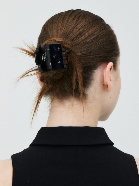 헤어액세서리,헤어액세서리 - 드니니 (DNINI) - Simple Stone Claw Clip(Black)
