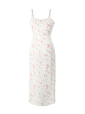 Magnolia Dress _ Printed White Long Dress