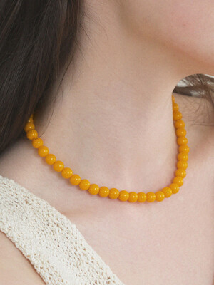 Yellow Crystal necklace
