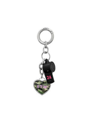 NO.552 [BLACK PINK] 24 COLOR WHISTLE KEY RING