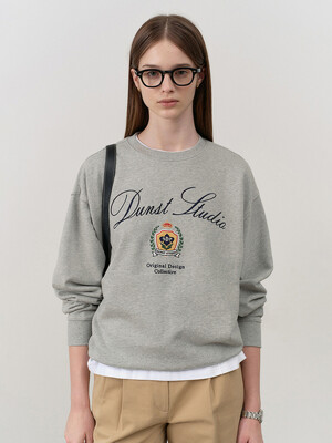 UNISEX CLASSIC LOGO SWEATSHIRT MELANGE GREY_UDTS4C113G2