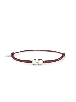 VALENTINO 발렌티노 V 로고 시그니처 남성 팔찌 J0M96DTK Y9Q