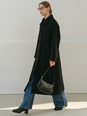 아만다 레글런 캐시미어 코트_블랙 / AMANDA REGLAN CASHMERE COAT_BLACK