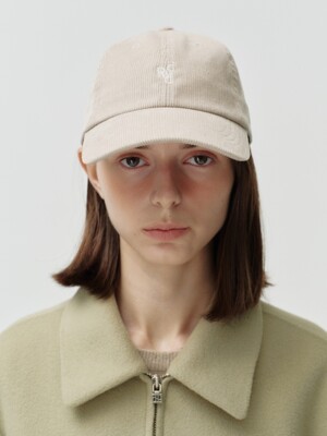 dpwd corduroy cap - beige