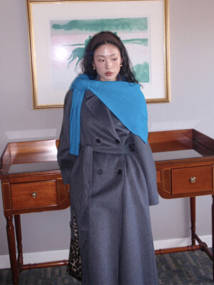 WOOL BLENDED SHAWL MUFFLER [3COLORS]