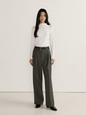 BASIC TWO TUCK PANTS (2COLOR)