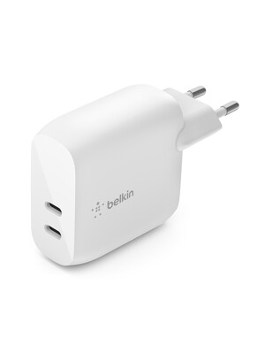 벨킨 부스트업 40W 듀얼 USB C타입 PD 3.0 고속 충전기 2포트 WCB006